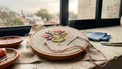 Entre puntadas y calma: por qué coser y bordar pueden ayudarte a enfocar la mente